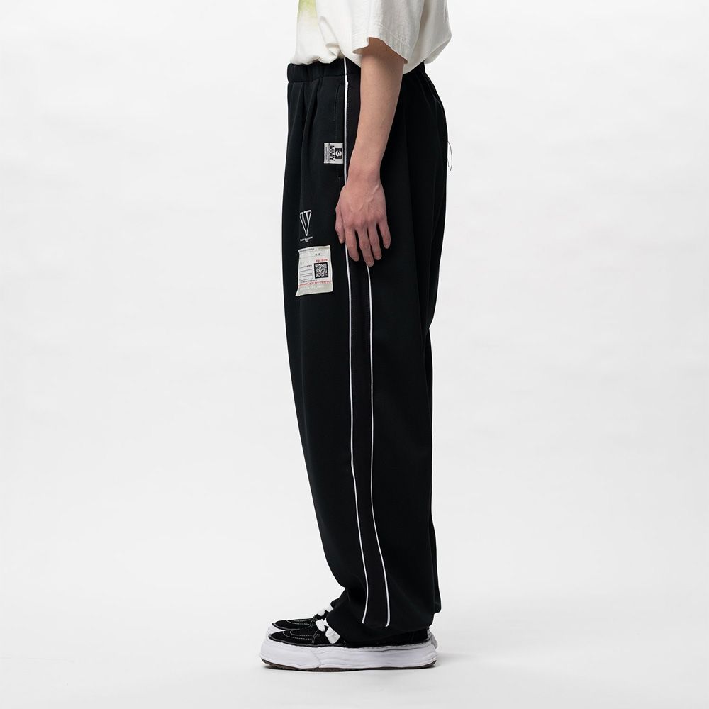 Amateur Sewn Like Track Pants - BLACK / アマチュア ソーン ライク トラックパンツ / A16PT582