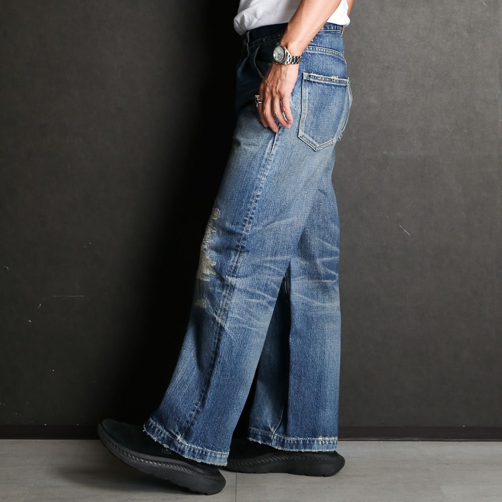 VICTIM - DENIM BUGGY SLACKS / デニム バギーパンツ / VTM-24-P VICTIM - DENIM BUGGY SLACKS / デニム バギーパンツ / VTM-24-P