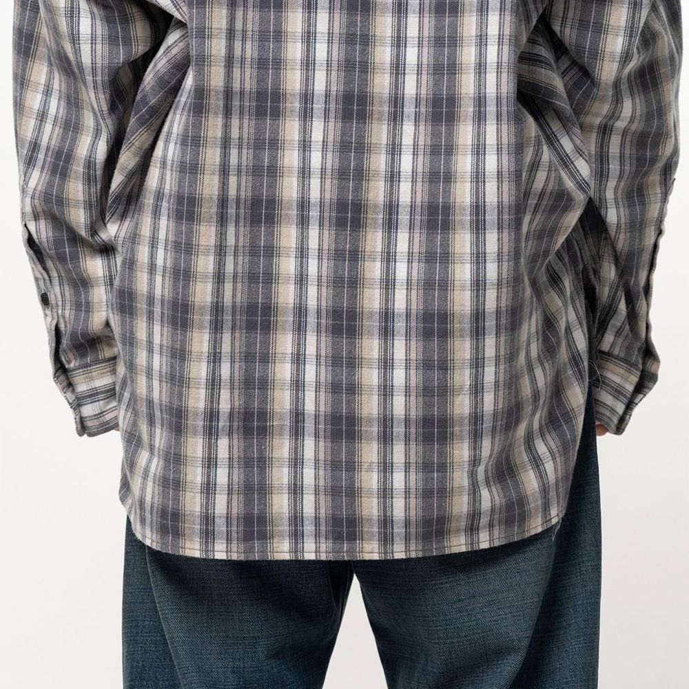 Check Long Sleeve Shirt - Black / チェック ロングスリーブ シャツ / J17SH186