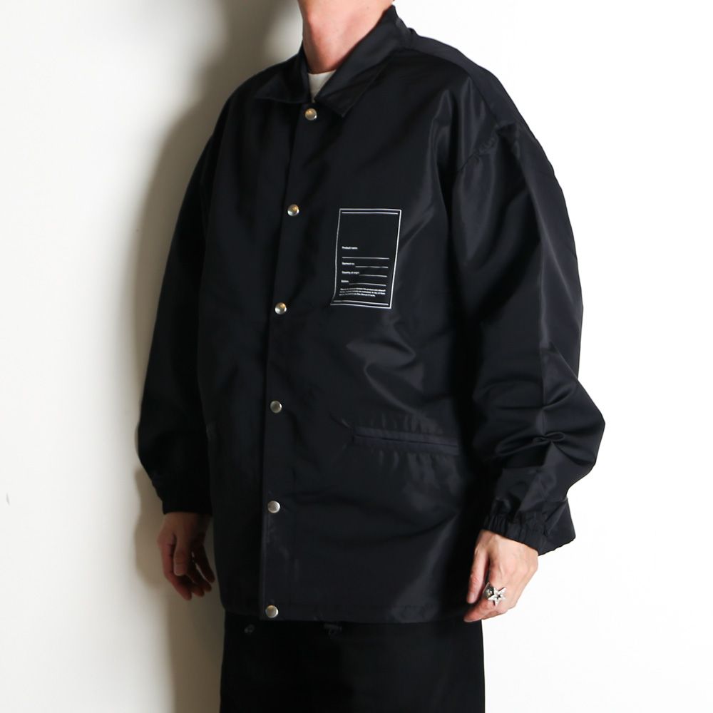 COACH JACKET - BLK / コーチジャケット / 2026SS-JK2-YT