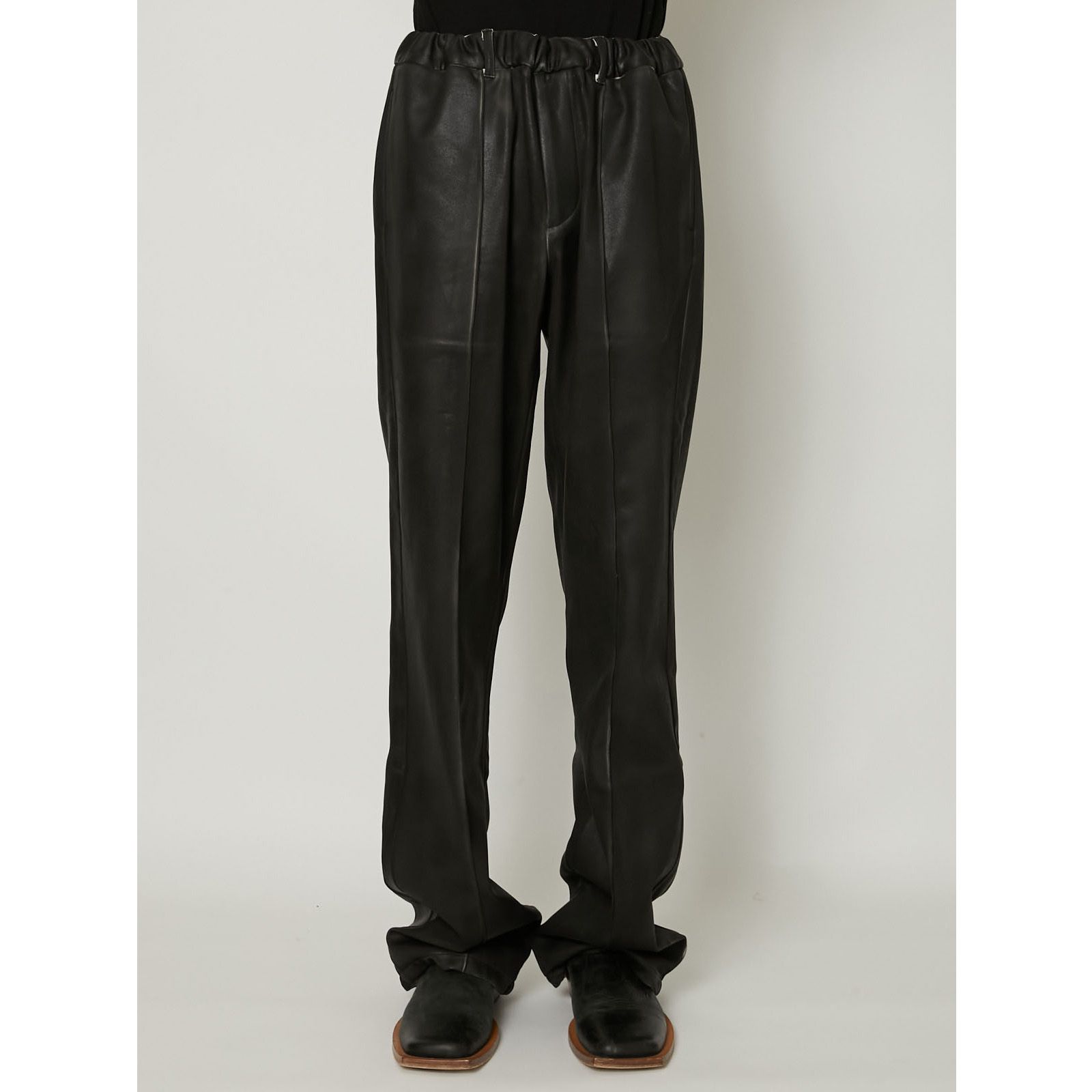 "LEATHER COATING JERSEY" EASY TROUSERS / トラウザー / TA24SS-PT091