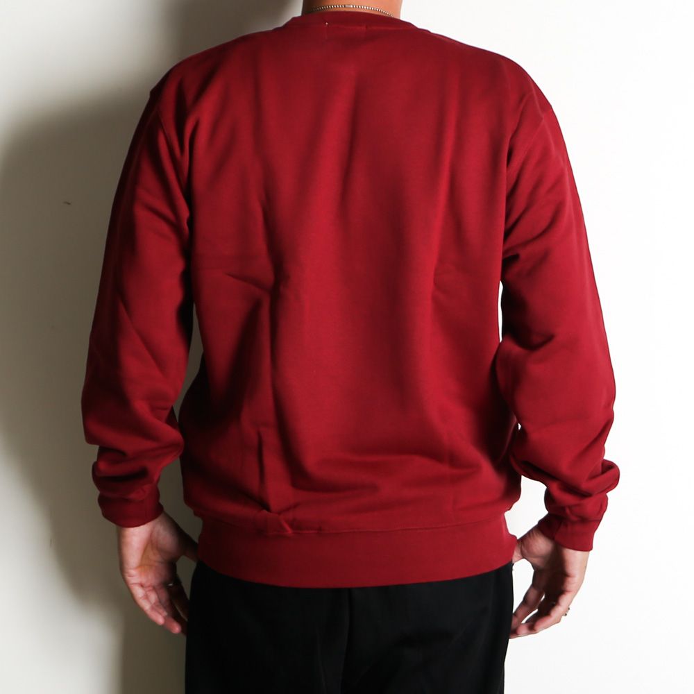SCRIPT COLLEGE SWEAT - MAROON / スウェット