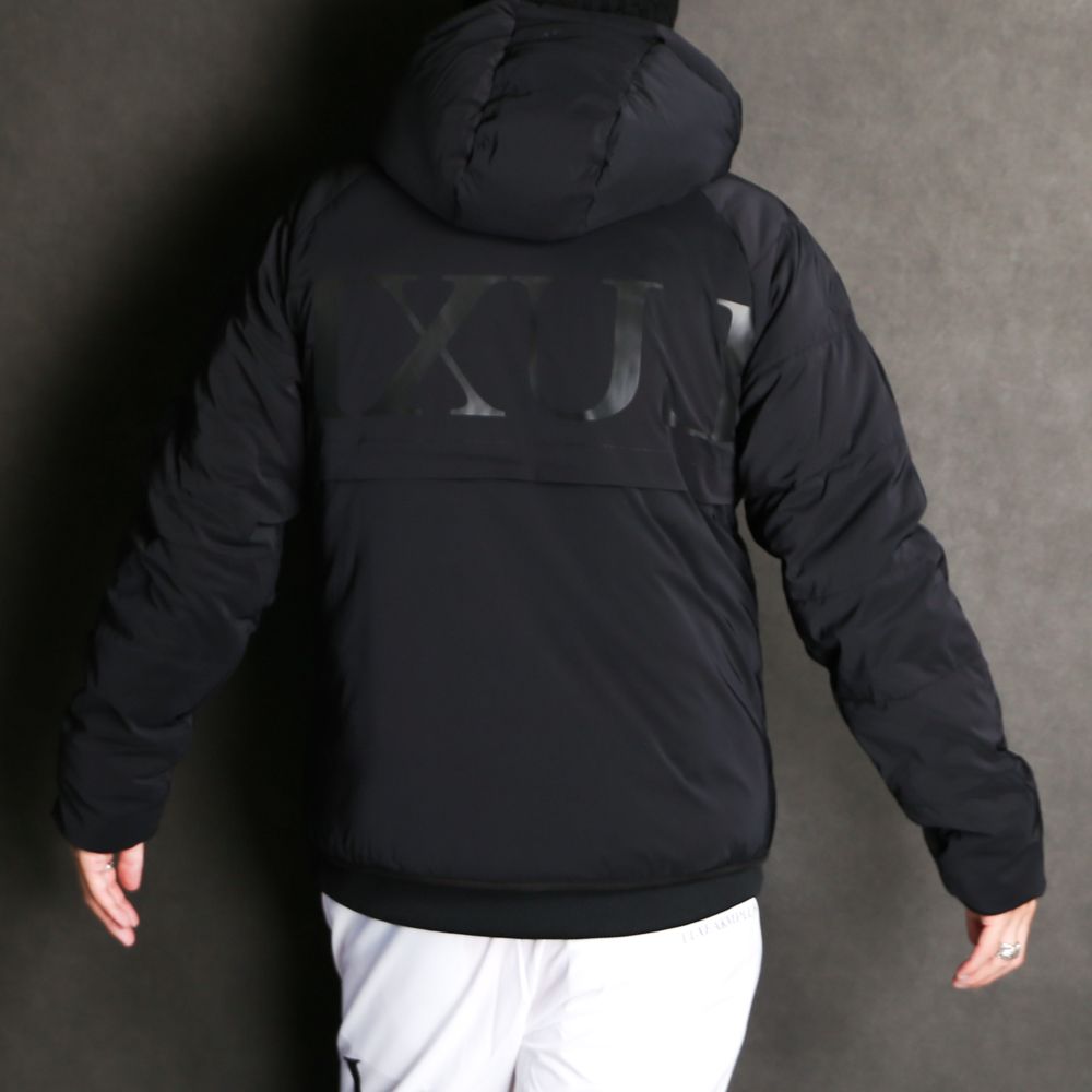 BICOLOR HOODY / バックロゴ バイカラー パデッドジャケット / LAO-22001