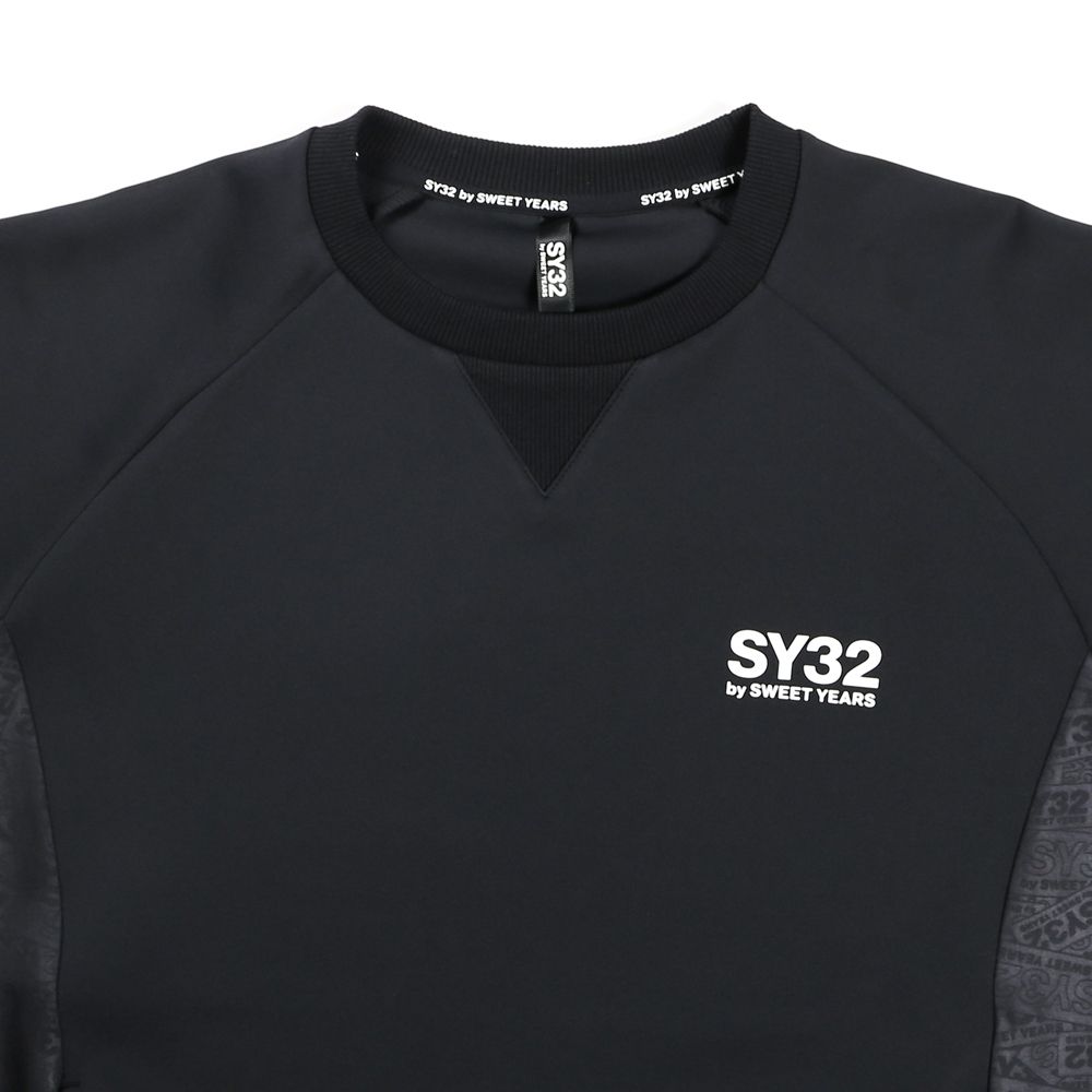新品☆SY32 クルーネック double knit crew SY32 by SWEET YEARS - DOUBLE KNIT EMBOSS LOGO P/O CRW