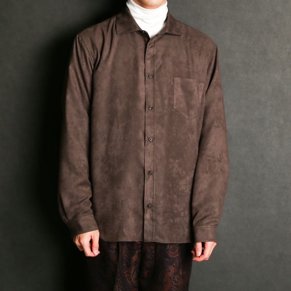 ECO SUEDE SH / エコスエード プレーンシャツ / 379207