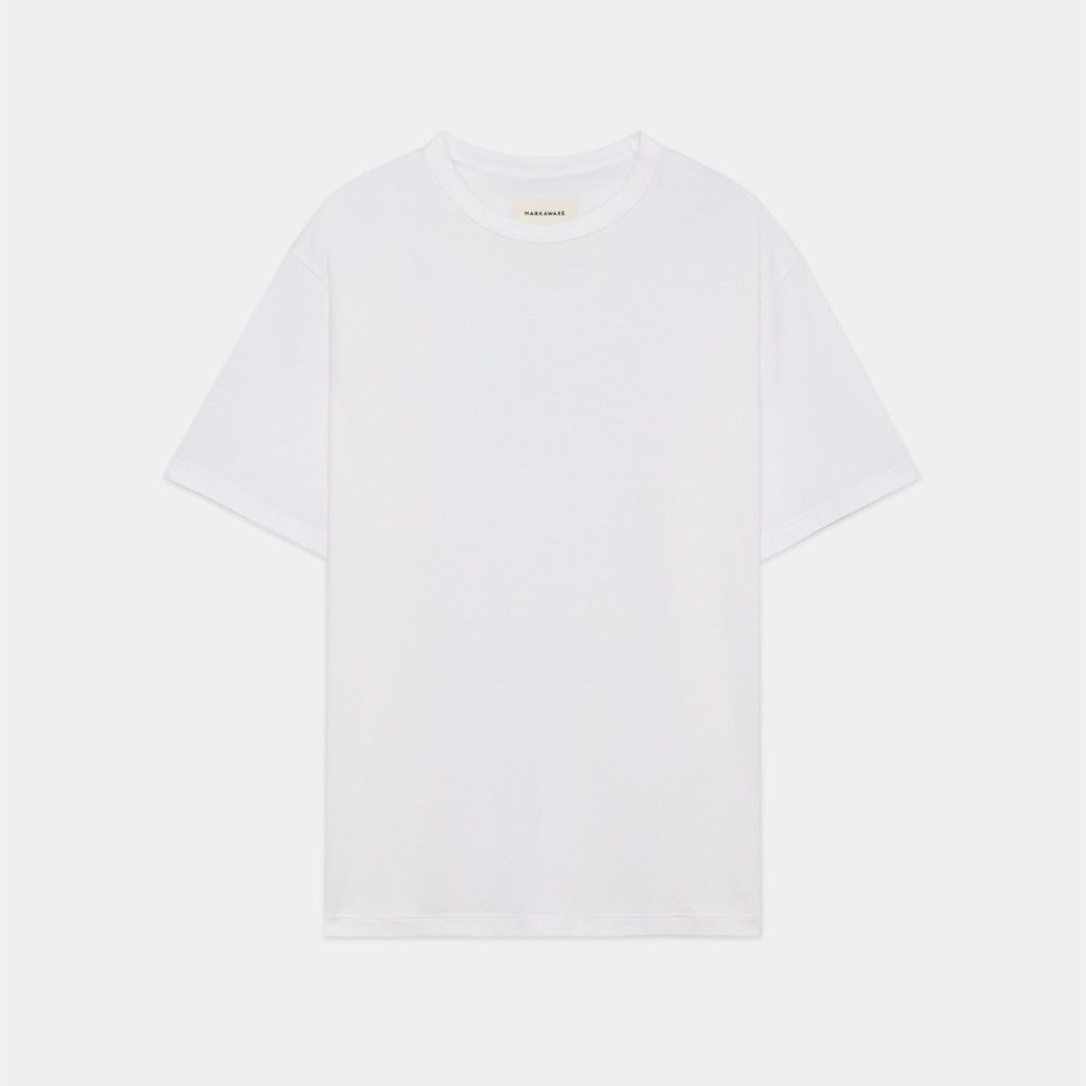 NEW RELAXED FIT Tee - WHITE / オーガニックGIZA 70/2天竺 - ニューリラックスドフィットTee / A26B08CS01B