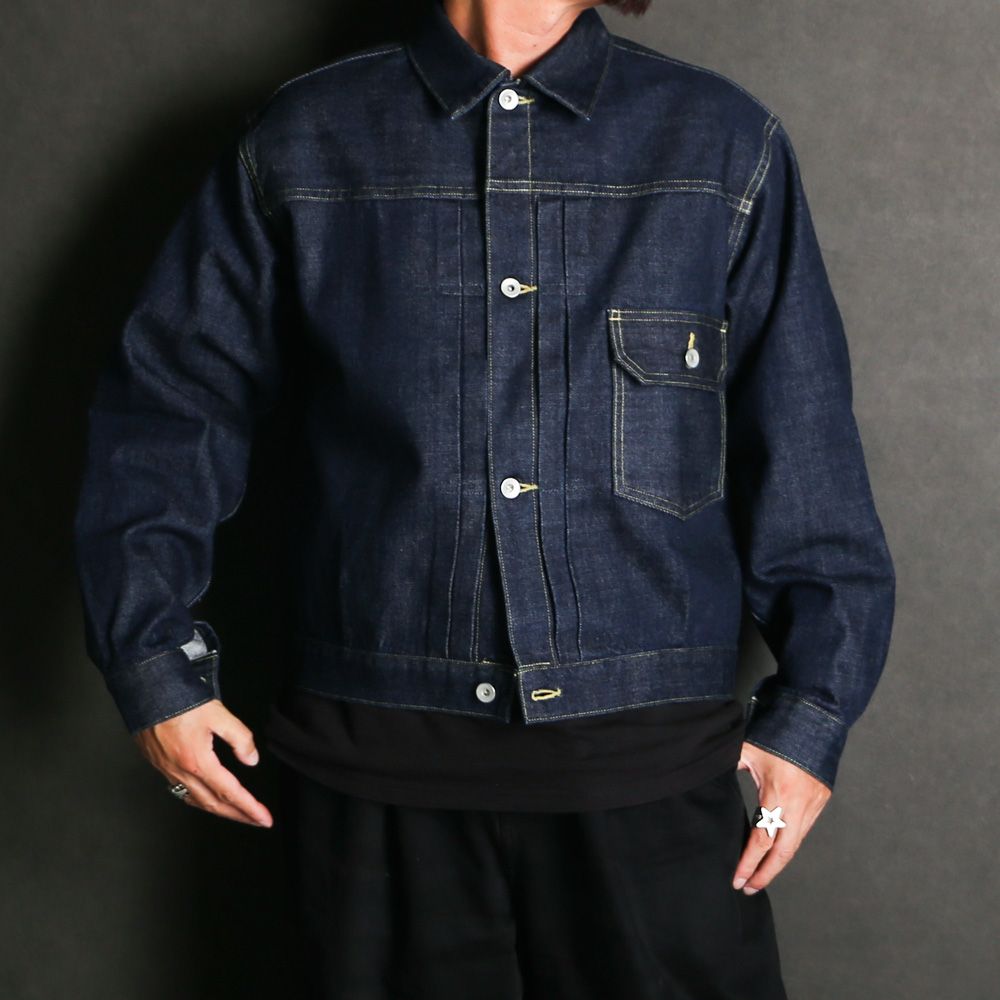 Type-1 Denim Jacket - Indigo O.W / オーガニックコットン 13.5oz セルビッチデニム - TYPE-1 デニムジャケット / M26C07BL01C