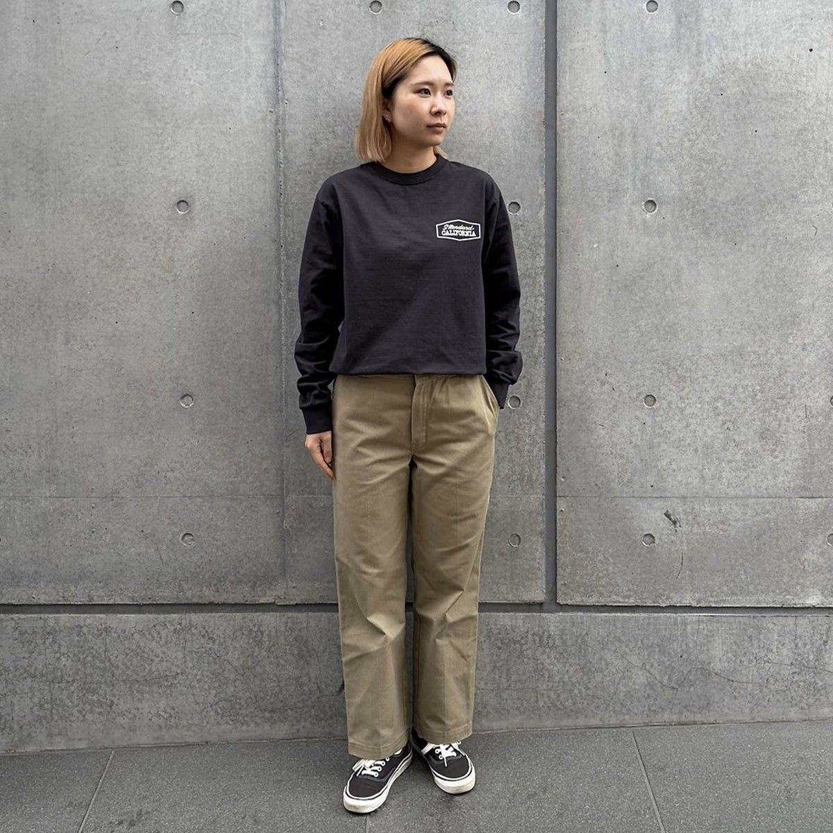 SD Heavyweight Stadium Logo Long Sleeve T / BLACK /  Tシャツ / TSOLB120