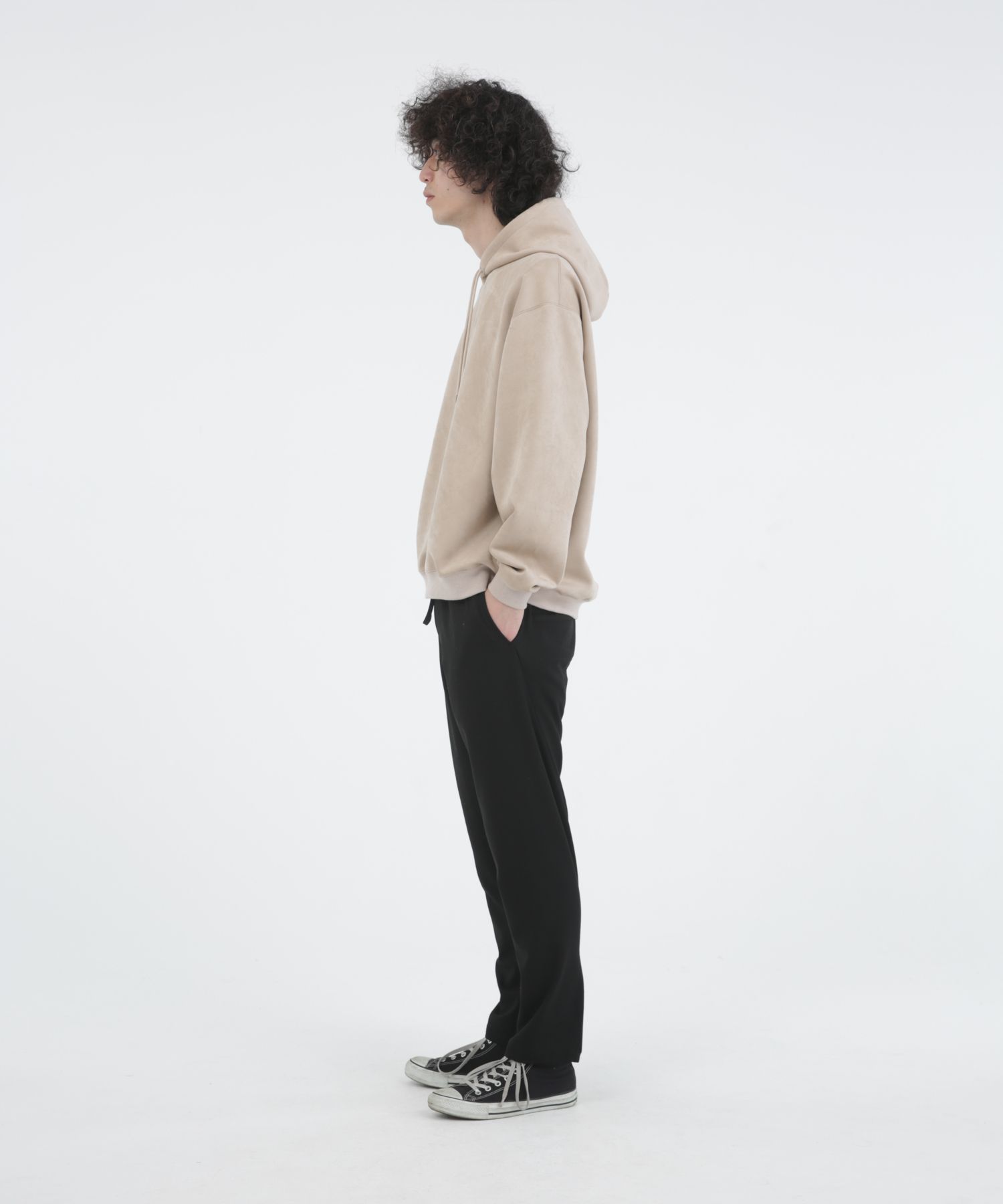 TECH KNIT SUEDE HOODIE / ダンボールスエード フーディー / 178203