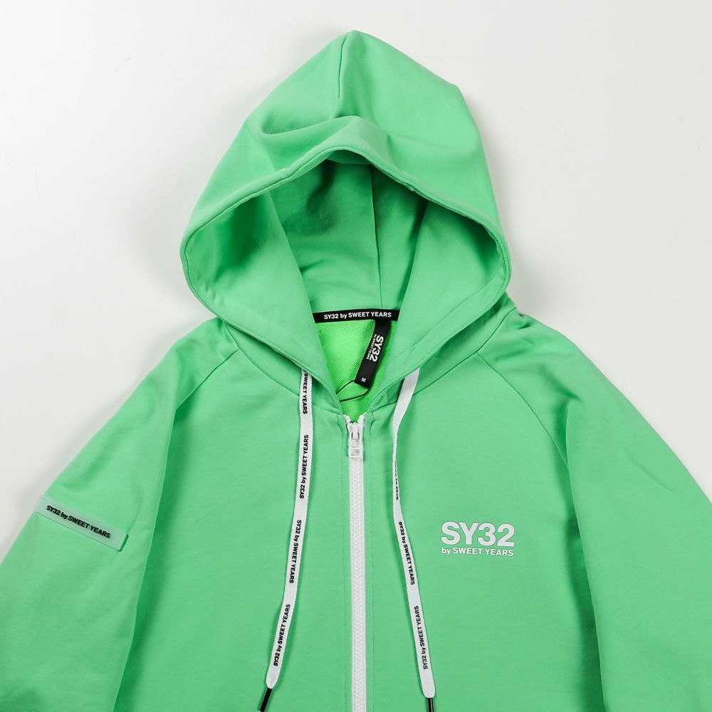 SY32 by SWEET YEARS - 【ラスト1点-サイズS】 FLASH COLOR ZIP HOODIE