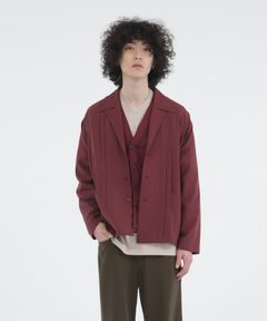 WORSTED WOOL-LIKE TWILL JK / シャツジャケット / 378205