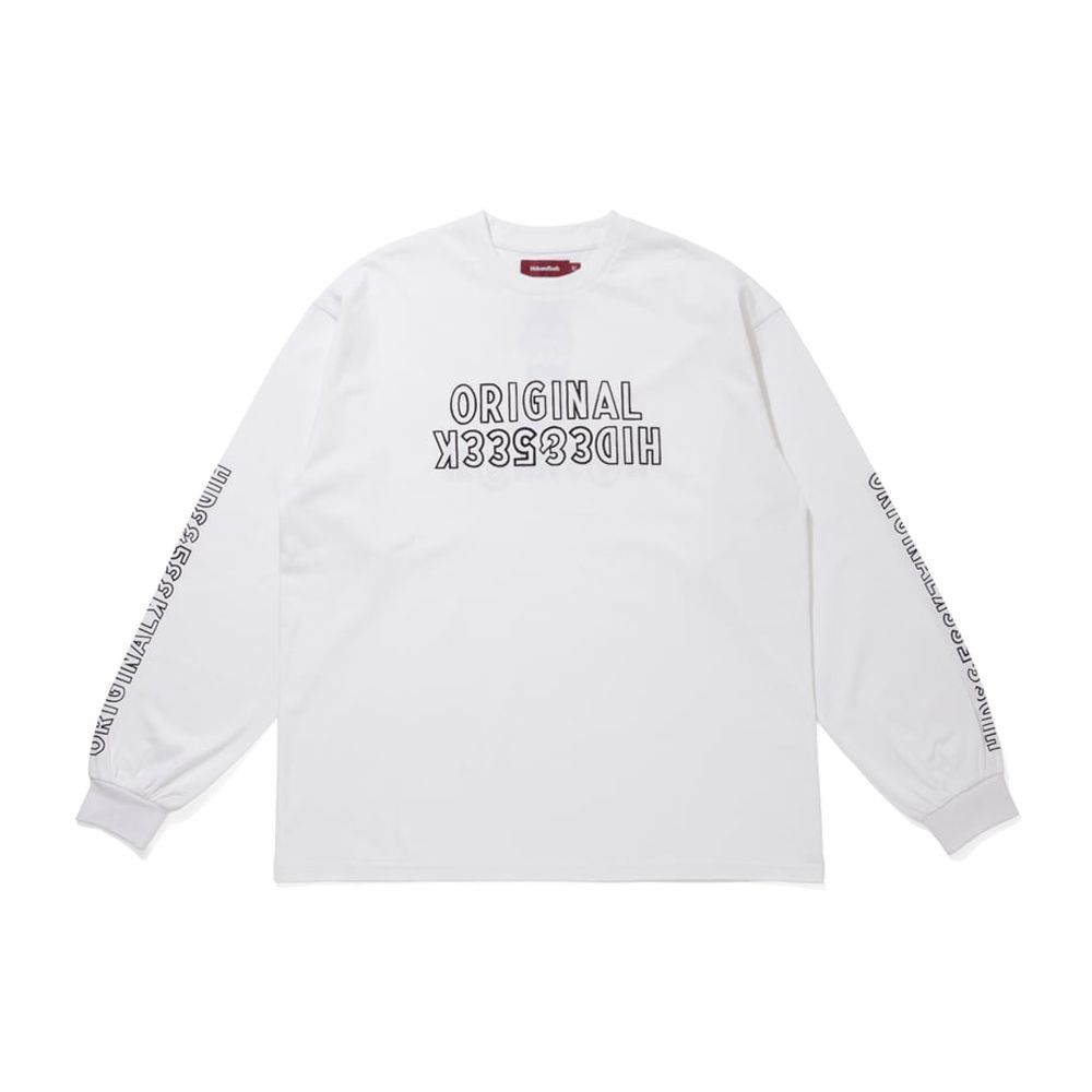 " HIDEANDSEEK × Toru Nishiura " / Original L/S Tee - WHT / Tシャツ / H30th-091526