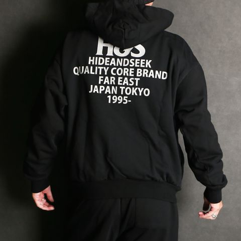 H&S Hooded Sweat Shirt (25aw) - BLK / プルオーバーパーカー / HC-100625