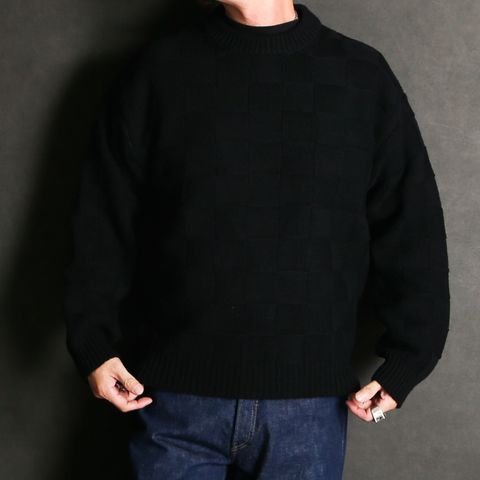 SWEATER CHECKER / クルーネックニット - チェッカー / 1252035