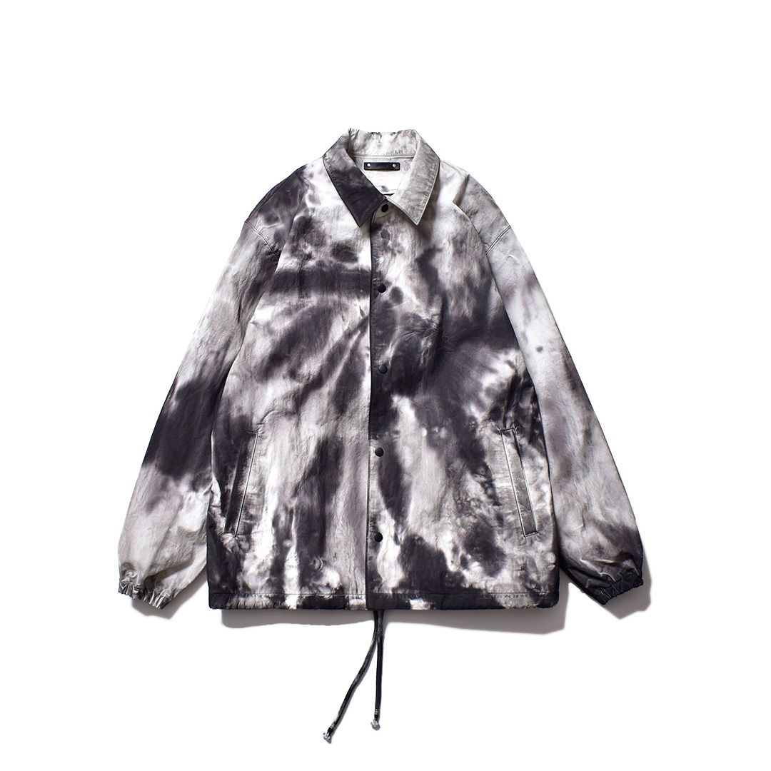 MINEDENIM - 【ラスト1点-サイズ3】 White Denim Marble Dye Coach JKT