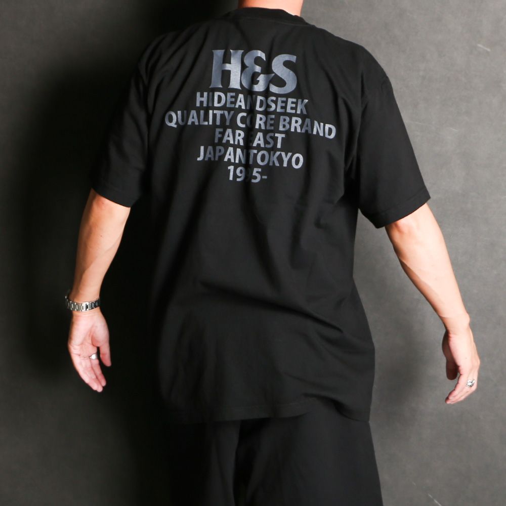 HideandSeek - Logo S/S Tee-1 (24ss) BigSilhouette - BLK / Tシャツ / HT-060324  | chemical conbination