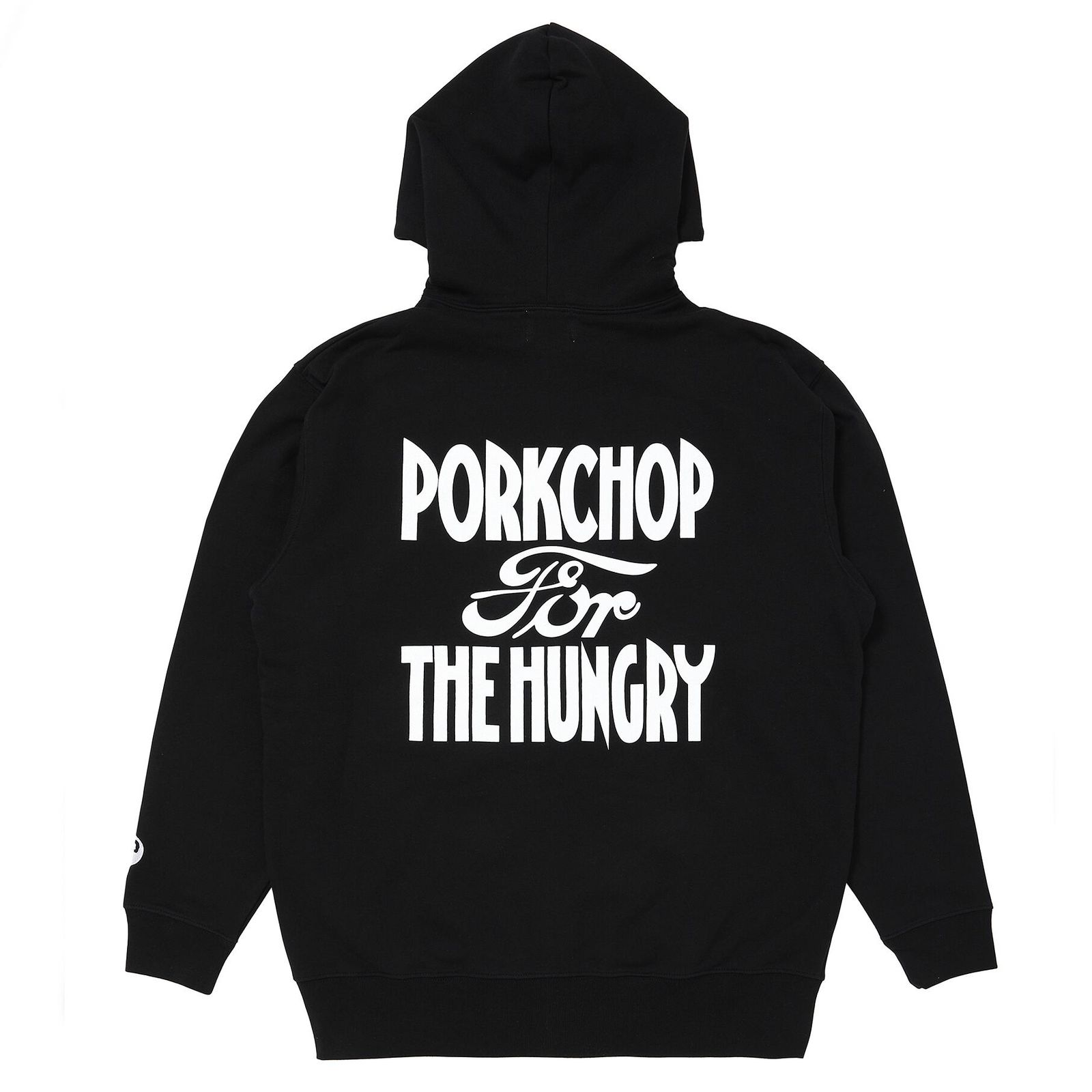 HUNGRY ZIP UP HOODIE - BLACK / ジップアップパーカー