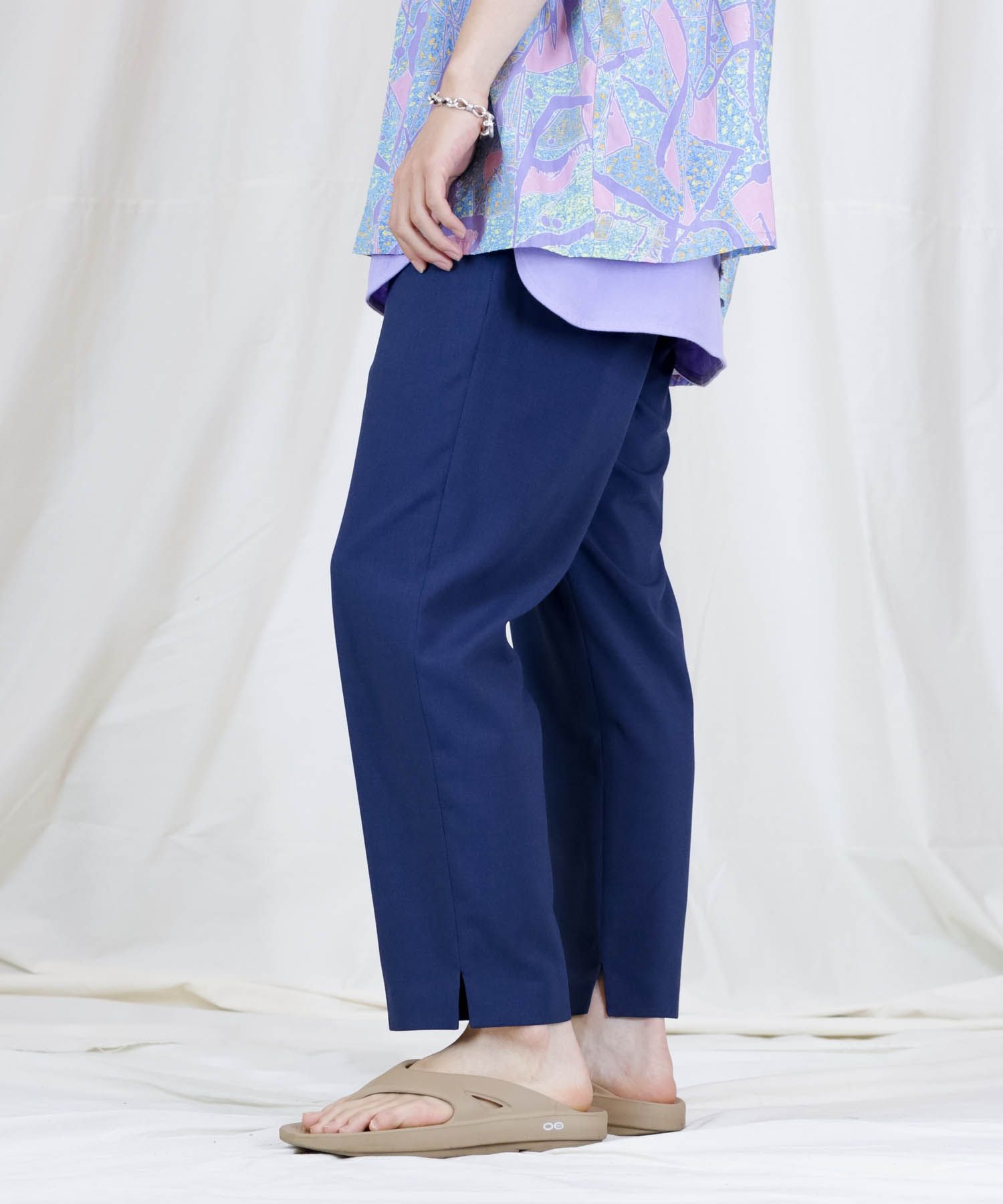 REFLAX WEATHER CLOTH PT / サイドスリット テーパードパンツ / 479102