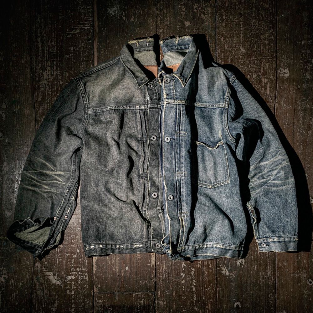 MVC type-I tracker jacket (used washed) - Black / デニムジャケット / MVC-JK04