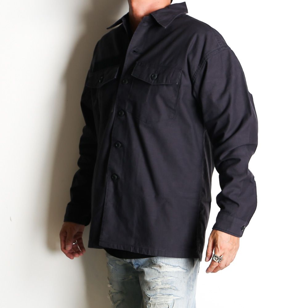 UTILITY SHIRT - Black / ミリタリーシャツ / 1242019