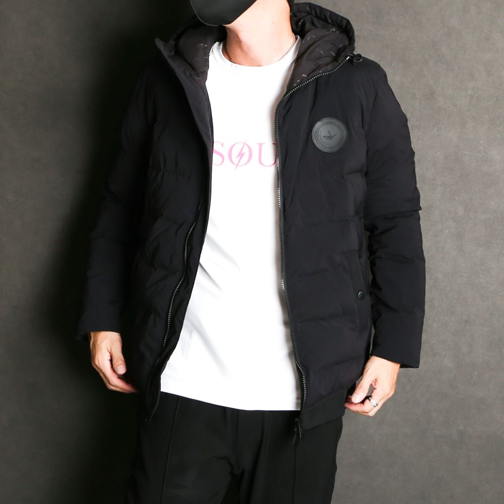 1PIU1UGUALE3 RELAX - BIG LOGO INNER COTTON BLOUSON / バックロゴ