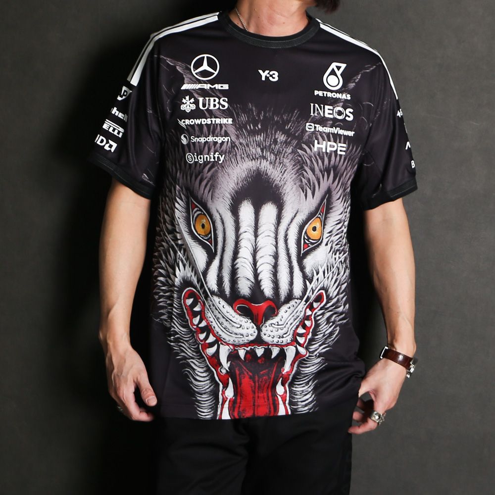 Y-3 MERCEDES - AMG PETRONAS FORMULA 1 TEAM DRIVER SHORT SLEEVE JERSEY / Tシャツ / KT2226