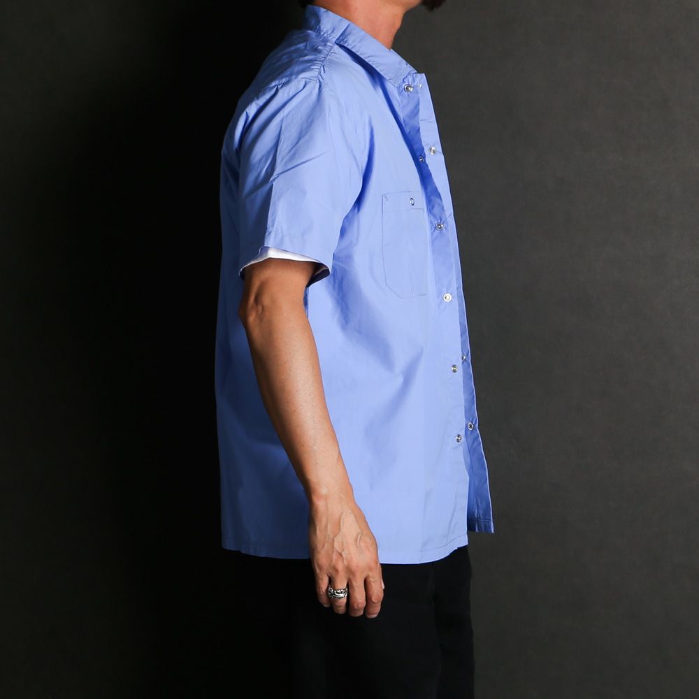 【ラスト1点-サイズL】 SD Dress Work Shirt SS - Blue / ワークシャツ / SHOSD220