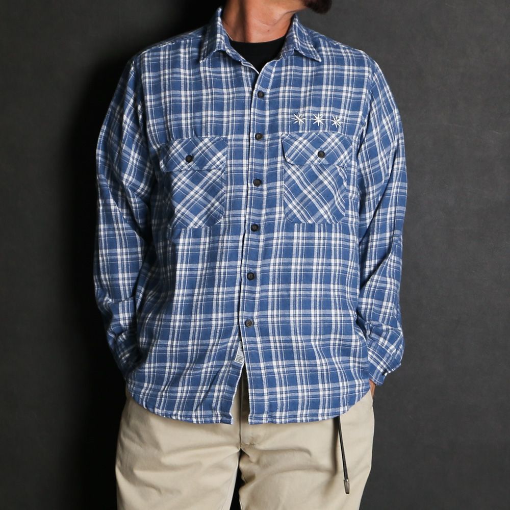 Flannel Shirt - Blue / フランネルシャツ / GD0468