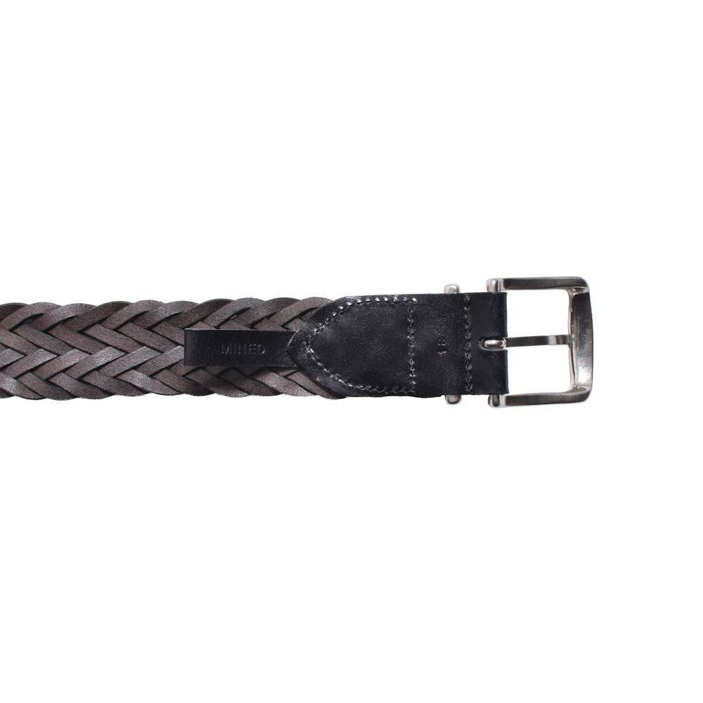 Leather Semi Wide Mesh Belt - BLK / MDLBT003