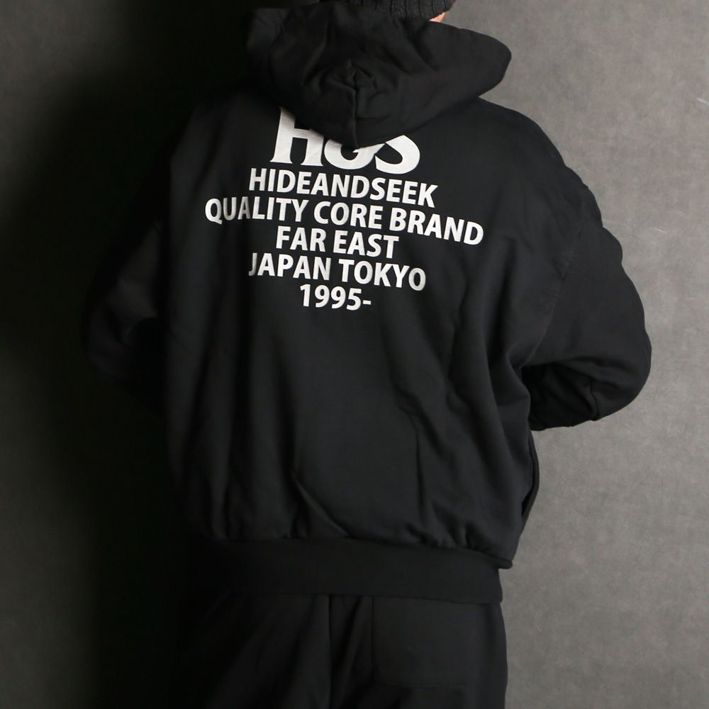 H&S Hooded Sweat Shirt (25aw) - BLK / プルオーバーパーカー / HC-100625