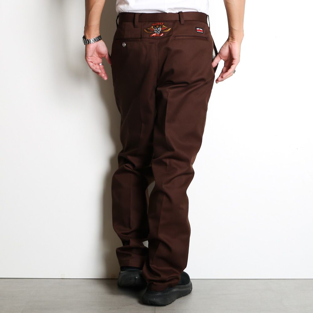 MASSES - × PORKCHOP / HOPSACK PANTS P - Brown / ワークトラウザー / 1249003 |  chemical conbination