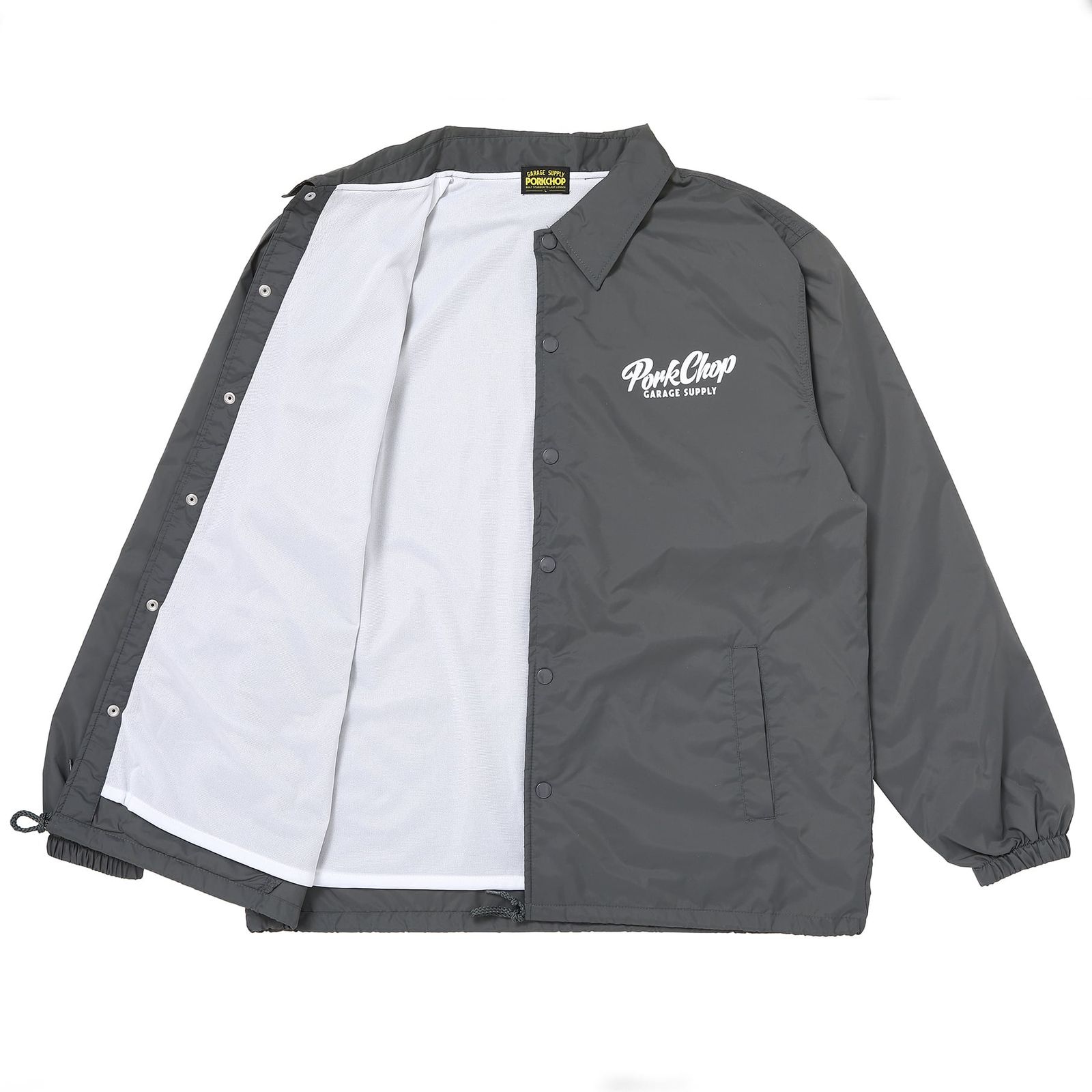 【ラスト1点-サイズXL】 SCRIPT PORK COACH JKT - CEMENT / コーチジャケット