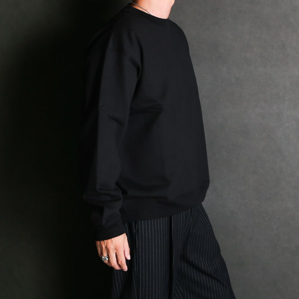 【ラスト1点-サイズ3】 Comfort Sweat - Black / オーガニックコットンヘビー吊裏毛 - コンフォートスウェット / A26C13CS04C