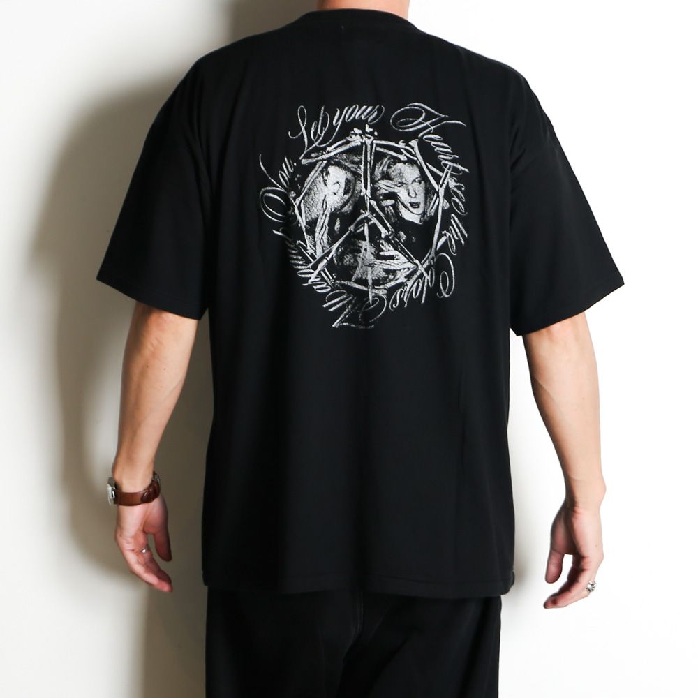 “SWEET SMILE” Tee T/C - BLACK / グラフィック Tシャツ / G16TS096