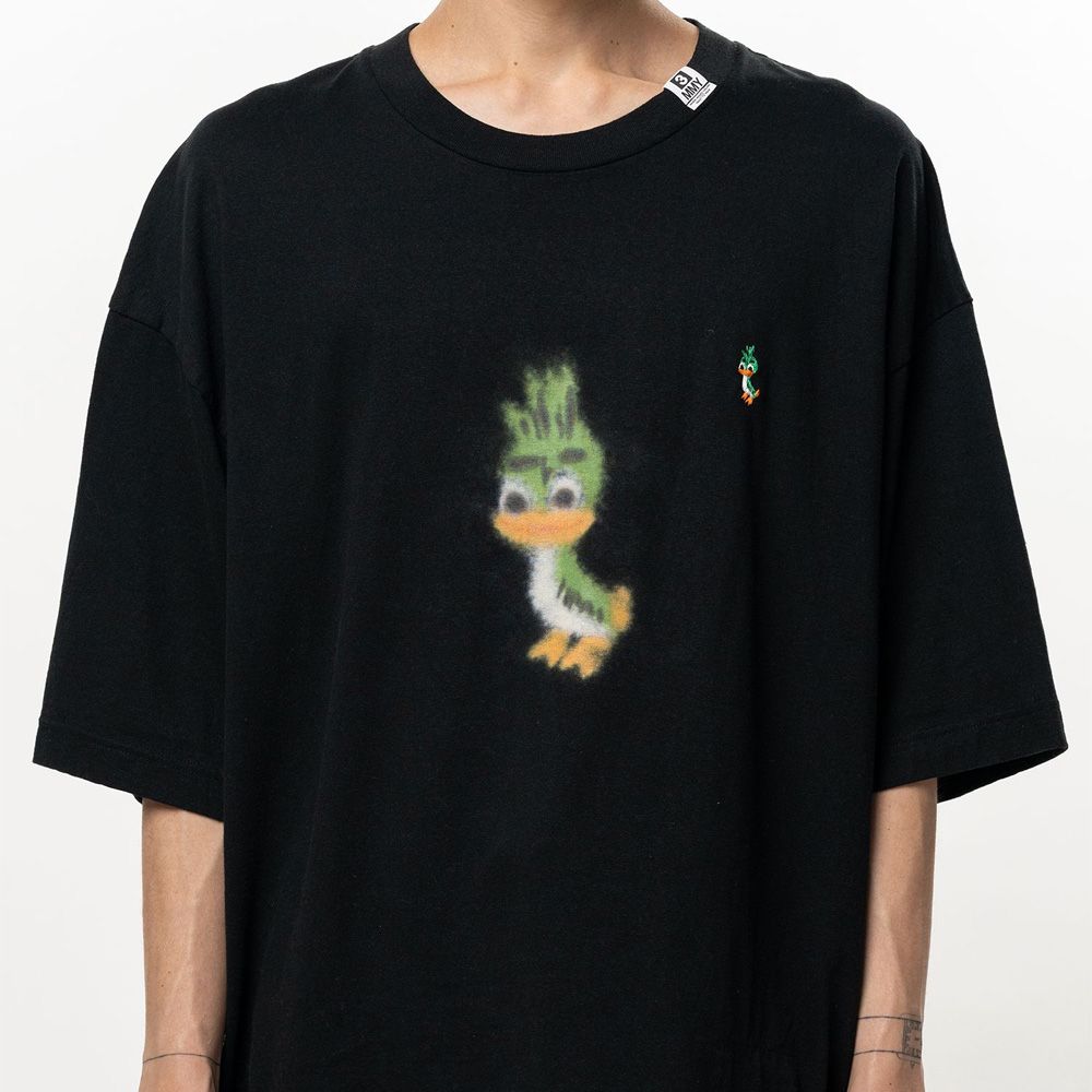 Leon Printed T-shirt - BLACK / レオン プリント Tシャツ / J17TS832