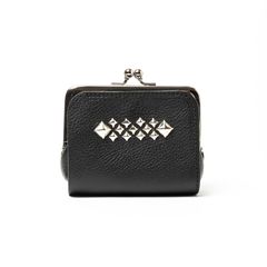 STUDS LEATHER INTERNAL FLEX FRAME TYPE MULTI WALLET / スタッズ ガマ口ウォレット / CL-26SS023LE