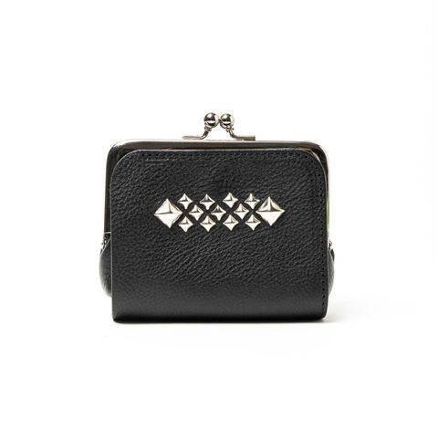 STUDS LEATHER INTERNAL FLEX FRAME TYPE MULTI WALLET / スタッズ ガマ口ウォレット / CL-26SS023LE