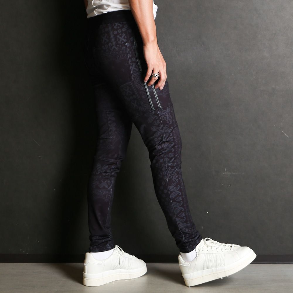 Johnson LINE HEAT PT - paisley BK / ジョンソンラインヒートパンツ / RC38-ST-009H