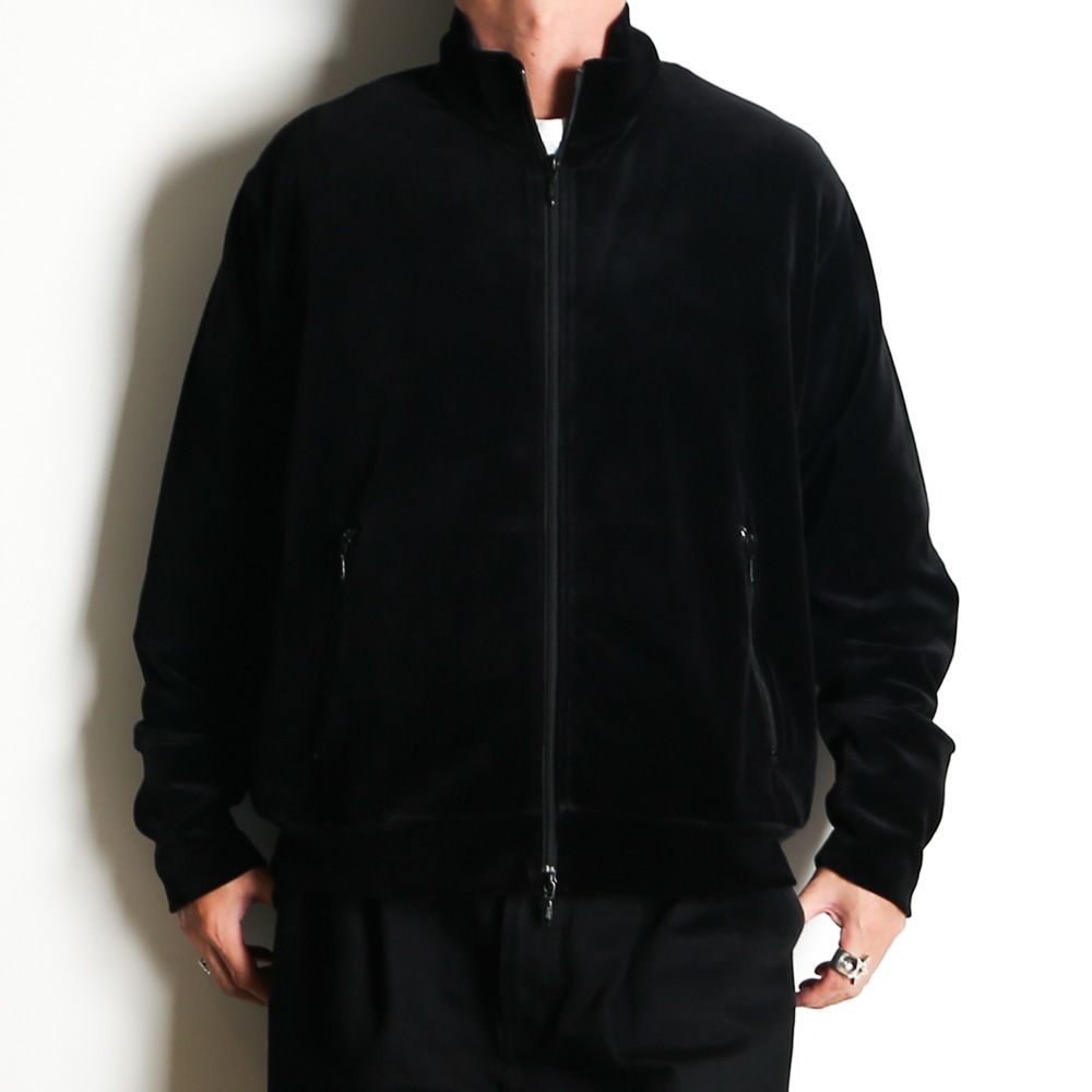 Full Zip Track Jacket - dark navy / オーガニッコットンベロア - フルジップトラックジャケット / M25C19CS01C