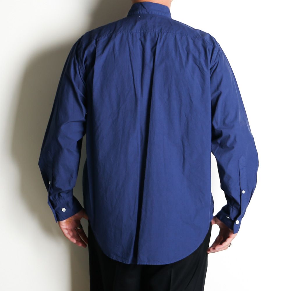 REGULAR COLLAR SHIRT - BLUE / オーガニックコットンシルク120/2タイプライター - レギュラーカラーシャツ / M25C13SH01C
