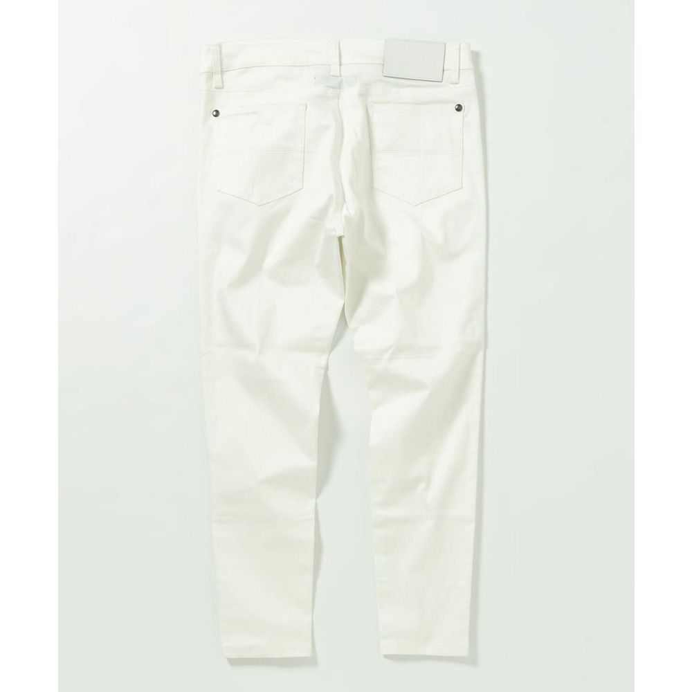 SKINNY PANTS - WHITE / グラデーションロゴ スキニーパンツ / USB-24052