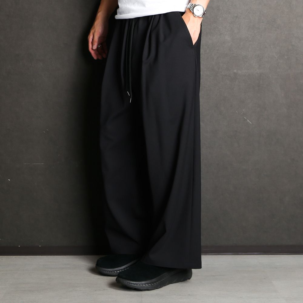 WORSTED WOOL-LIKE TWILL PT / 2タックワイドイージーパンツ / 478214