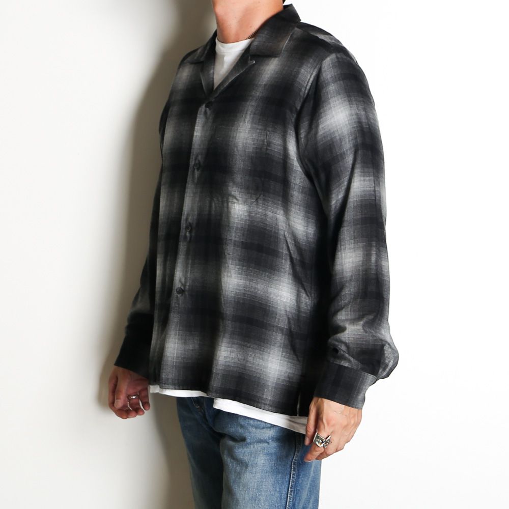 T.Rayon Ombre Open Collar Shirt  - BLT / MDFBF09501