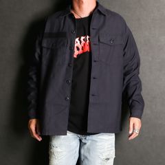 UTILITY SHIRT - Black / ミリタリーシャツ / 1242019