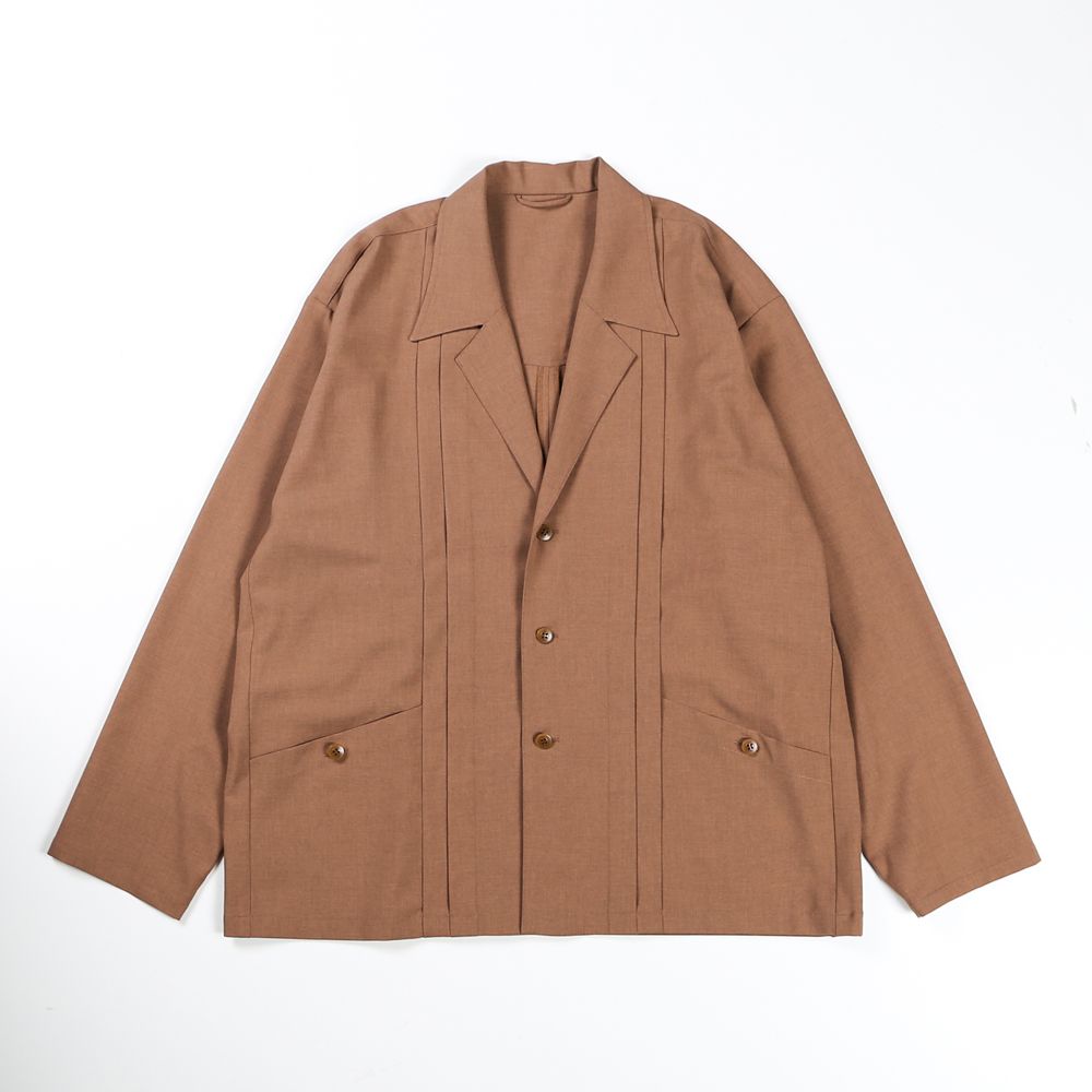 WORSTED WOOL-LIKE TWILL JK / シャツジャケット / 378205