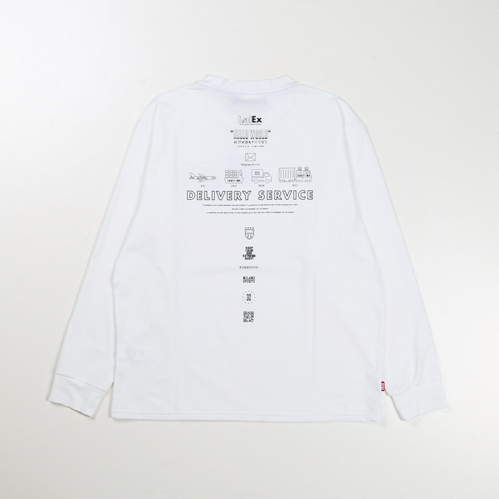 ICON GRAPHIC L/S TEE - WHITE / グラフィックTシャツ / 15045