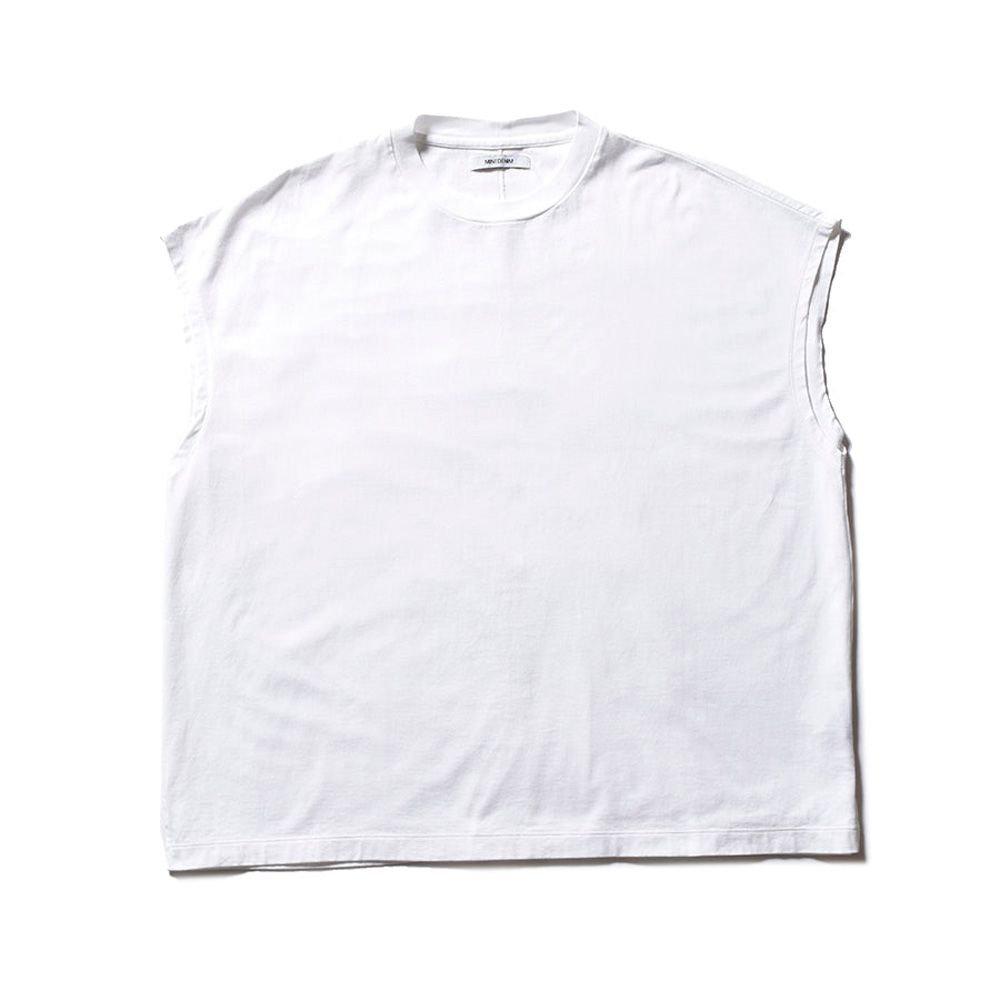 MINEDENIM - Big Nosleeve T-SH - WHT / 2404-6003 | chemical conbination