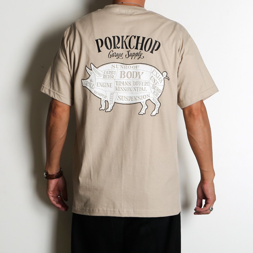 PCP BACK TEE - SAND / ショートスリーブTシャツ