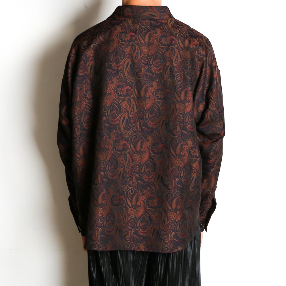 Big shirt jacket 壱 - Paisley jacquard / シャツジャケット ペイズリージャガード / SN-394