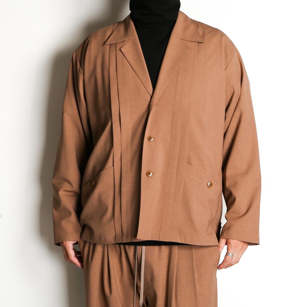 WORSTED WOOL-LIKE TWILL JK / シャツジャケット / 378205